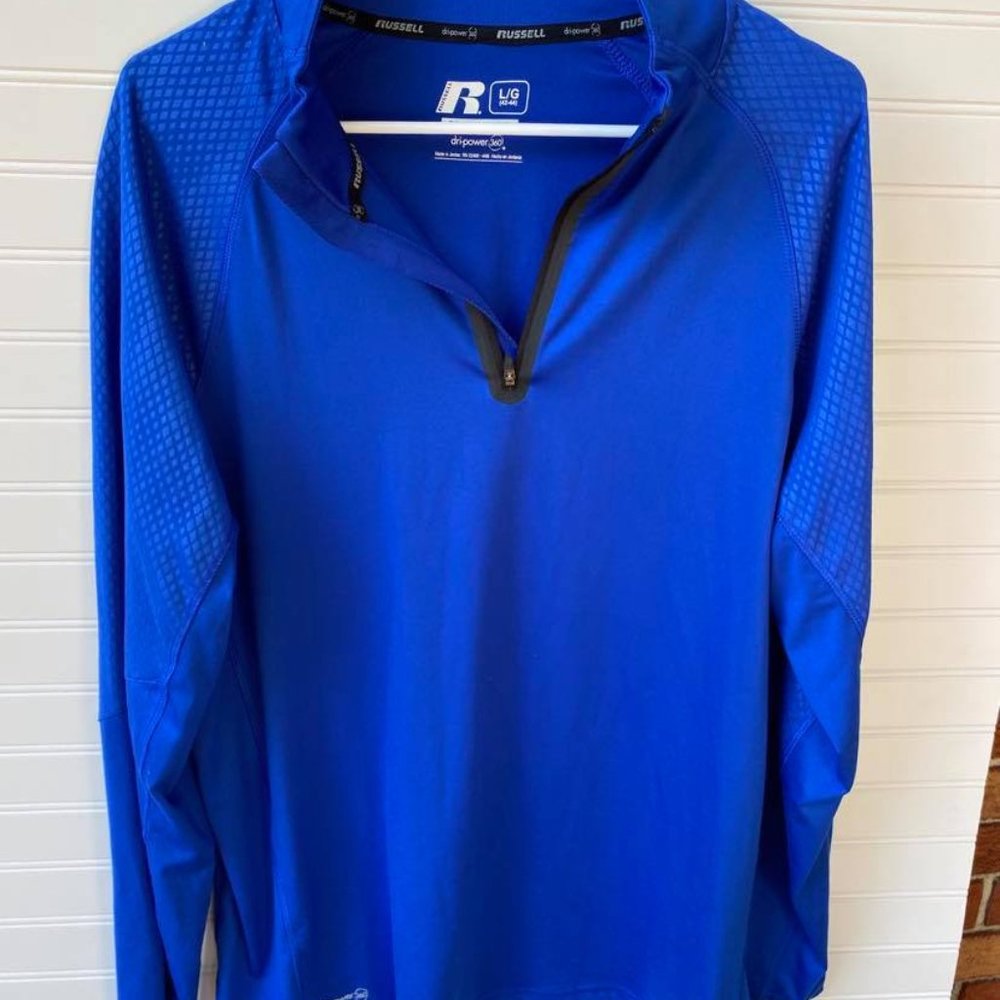Russe Dri Power 360 Long Sleeve Blue Pullover